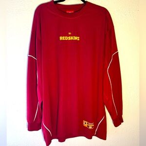 Mens Vintage NFL Washington Redskins Long Sleeve Athletic Sweatshirt Size XXL
